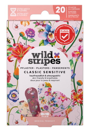 Wild Stripes Classic Sensitive Vintage Flowers