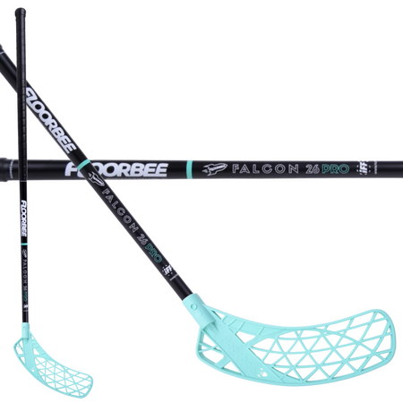 FLOORBEE Falcon 26 Carbon PRO light mint SMU Florbalová hůl