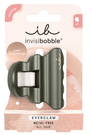 Invisibobble Everclaw M Piny Plateau zelený skřipec do vlasů bez kovu