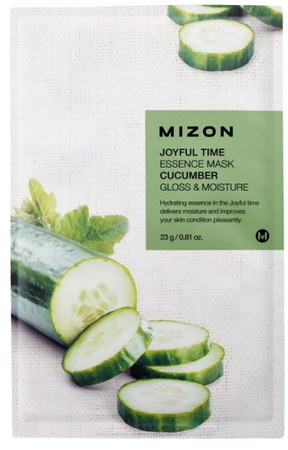 MIZON Joyful Time Essence Mask Cucumber jednorázová osvěžující maska s extraktem okurky