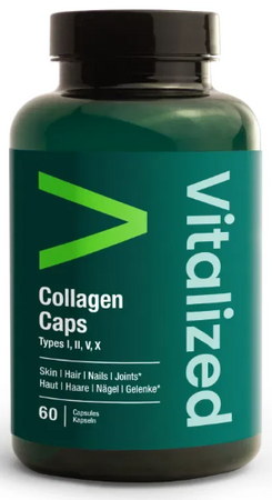 Vitalized Collagen Caps Nahrungsergänzungsmittel mit bioaktivem Kollagen