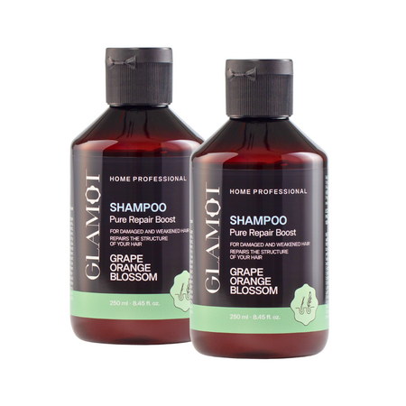 Glamot Pure Repair Boost Shampoo Set II 2x šampón pre poškodené a suché vlasy