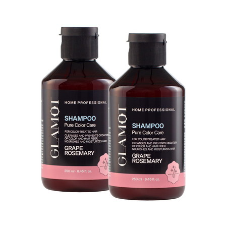 Glamot Pure Color Care Shampoo Set II 2x šampón pre farbené a chemicky ošetrené vlasy