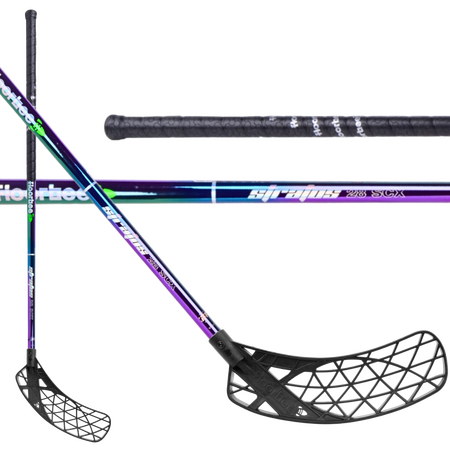 FLOORBEE Stratos 28 SCX Carbon - Multichrome Black Florbalová hůl