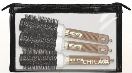 CHI Lava Round Brush Kit sada tří kulatých kartáčů v taštičce