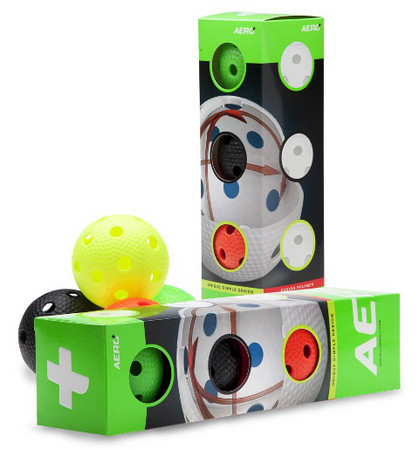 Salming Aero+ 4-pack Colour Set of balls