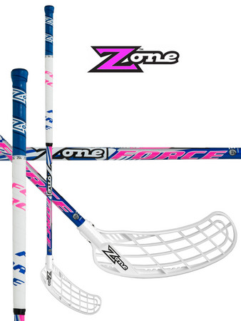 Florbalová hokejka Zone FORCE Curve 1.5° Blue/pink 27 `14