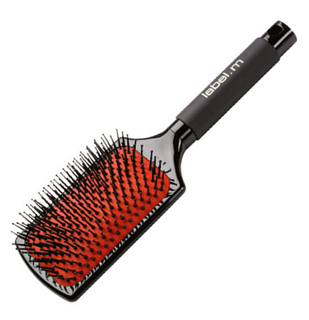 label.m Paddle Brush hranatý kefa na vlasy s iónovými nylonovými štetinami