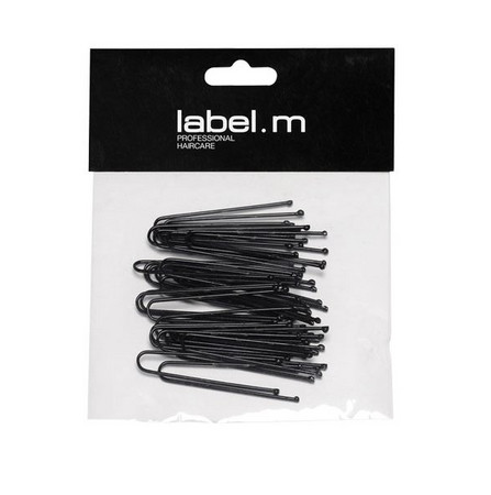 label.m U-Pin Straight Black (50mm) pinetky do vlasov 40 ks