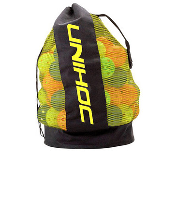 Unihoc Basic Ballbag black/neon yellow Ball bag