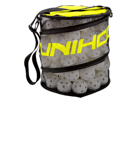 Unihoc Ballbag Flex black/neon yellow Vak na loptičky