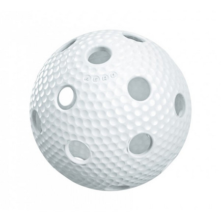 Salming Aero+ White Floorball Ball