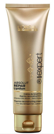 L'Oréal Professionnel Série Expert Absolut Repair Lipidium Blow-dry Cream termoochranný restrukturalizační krém pro velmi poškozené vlasy