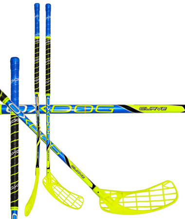 Florbalová hokejka OXDOG CURVE 30 yellow/blue NB `15