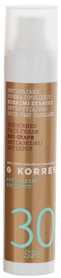 Korres Red Grape Sunscreen Face Cream SPF30 opaľovací anti-aging krém SPF 30
