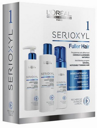 L'Oréal Professionnel Serioxyl Kit for Natural Hair sada prípravkov pre prírodné rednúce vlasy