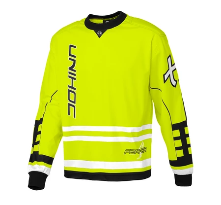 Unihoc Feather jersey neon yellow Torwart Trikot