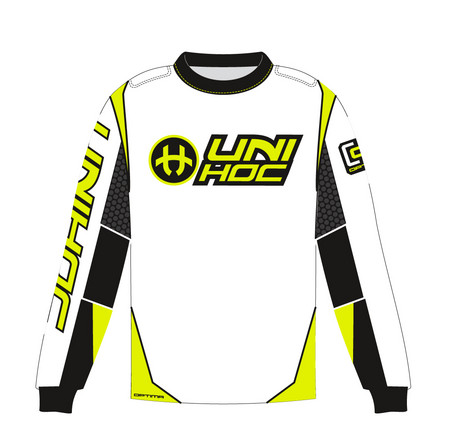 Unihoc OPTIMA white/neon yellow Goalkeeper jersey