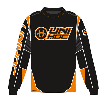 Unihoc OPTIMA black/neon orange Goalkeeper jersey