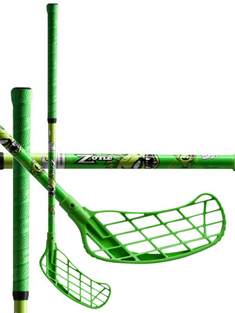 Zone floorball PIRAYA San Slime green Softflex Florbalová hokejka