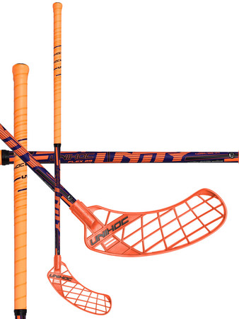 Florbalová hokejka Unihoc UNITY 29 neon orange/blue `16