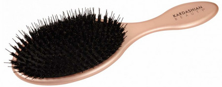 Kardashian Beauty Boar & Nylon Paddle Brush Log kefa na vlasy