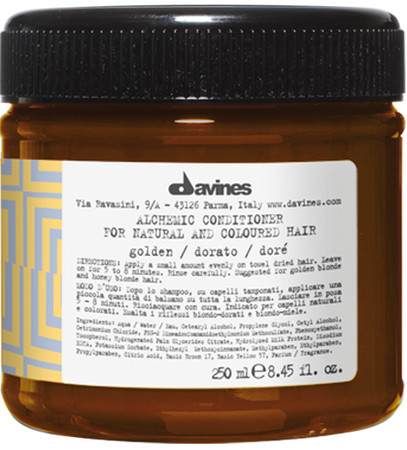 Davines Alchemic Conditioner Gold coloring conditioner for golden shades