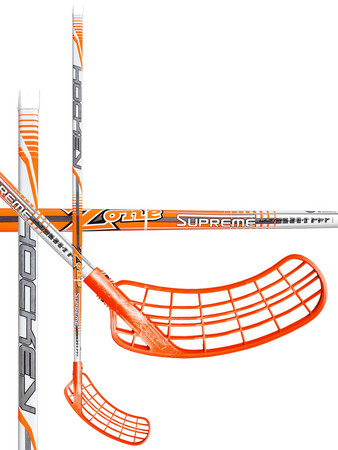 Floorball Stick Zone SUPREME HOCKEY Ultralight 27 neon orange `16
