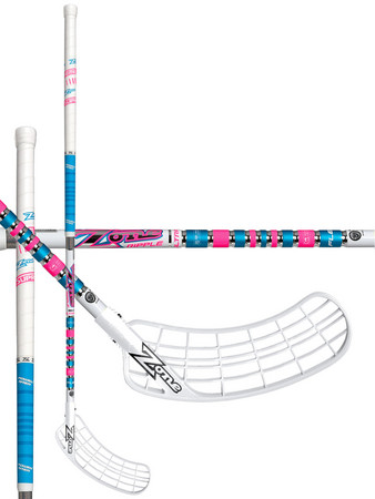 Florbalová hokejka Zone SUPREME Ripple Ultralight 27 turquoise/pink `16