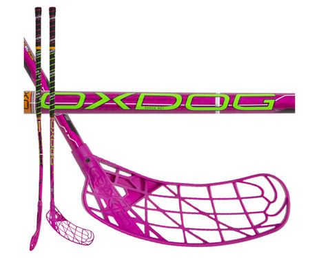 Florbalová hokejka Oxdog Curve 30 pink round NB `16