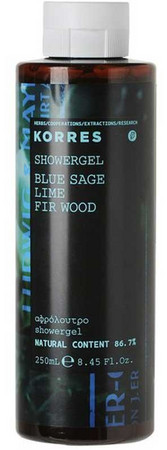 Korres Blue Sage/ Lime/ Fir Wood Showergel Duftende und feuchtigkeitsspendende Duschgel