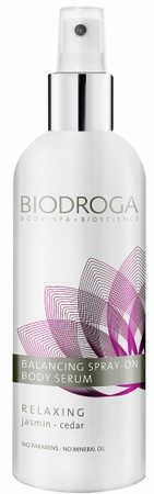 Biodroga Body Relaxing Balancing Spray-on Body Serum vyrovnávajúci telové sérum
