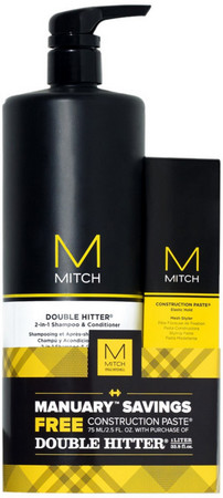 Paul Mitchell Mitch Double Hitter Set šampon + stylingová pasta zdarma