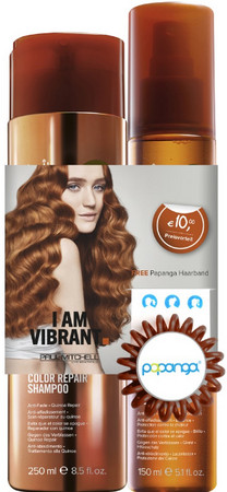 Paul Mitchell Ultimate Color Repair Save On Duo sada šampón a sprej pre farbené vlasy + gumička do vlasov Papanga zadarmo