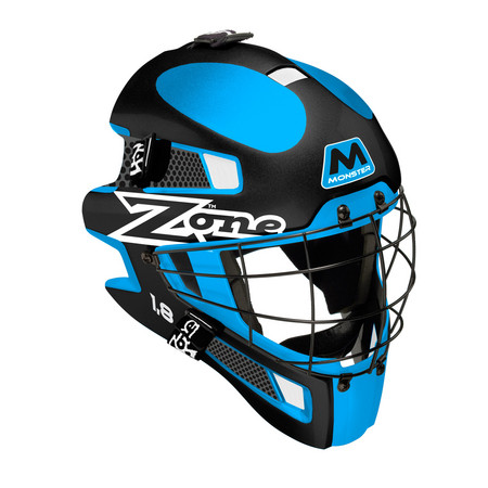 Zone floorball MONSTER 1.8 black/turquoise Brankárska helma