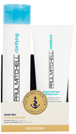 Paul Mitchell Moisture Nautical Duo Style Lifesaver námořnický set šampon a kúra