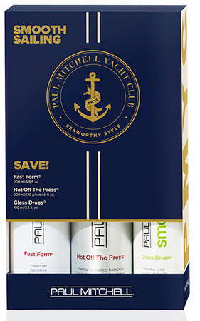 Paul Mitchell Express Style Nautical Smooth Sailing Collection Kit námořnický set krémový gel + ochranný sprej + lesk