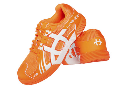 Unihoc U3 Speed Junior Unisex orange/white Indoor shoes