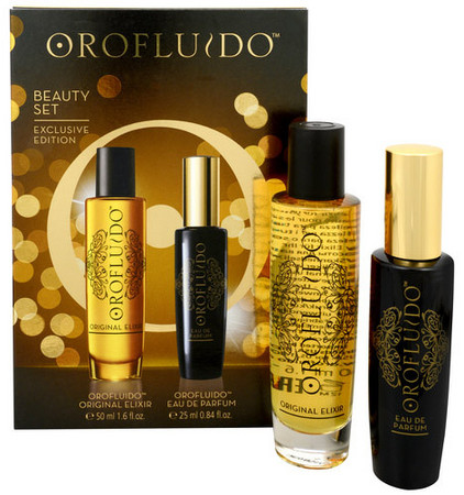 Revlon Professional Orofluido Beauty Set Elixir & Eau de Parfum darčekový set tekuté zlato + toaletná voda