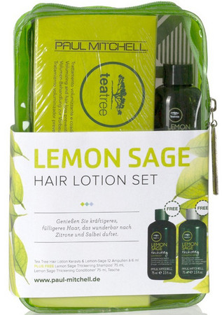 Paul Mitchell Tea Tree Lemon Sage Hair Lotion Keravis & Lemon-Sage set sada intenzivní péče pro oslabené a jemné vlasy