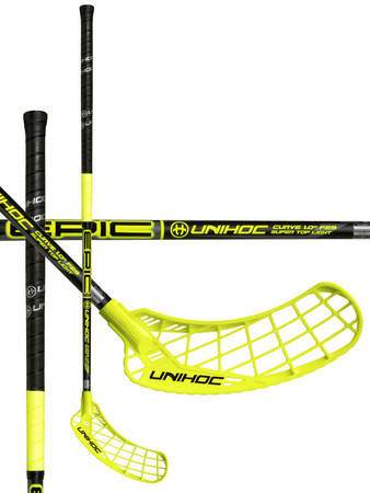 Unihoc EPIC Curve 1.0º STL 29 black/neon yellow Florbalová hokejka