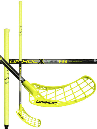 Unihoc EPIC TeXtreme Feather Light 29 neon yellow/black Florbalová hokejka
