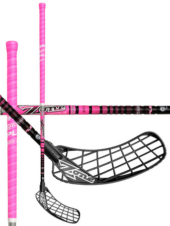 Zone floorball HYPER RIPPLE Curve 2.0° 29 pink/black Florbalová hokejka