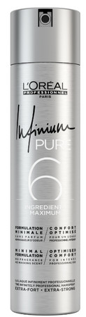 L'Oréal Professionnel Infinium Pure Extra Strong hypoallergenic hairspray without perfume with extra strong fixation