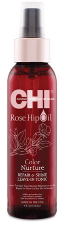 CHI Rose Hip Oil Repair & Shine Leave-In Tonic bezoplachové ošetrujúce tonikum