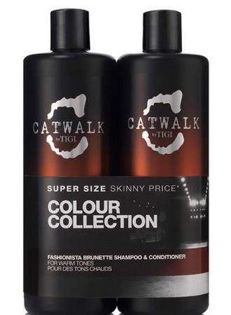 TIGI Catwalk Fashionista Brunette Tween Duo balíček produktů pro hnědé vlasy