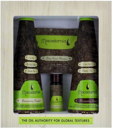Macadamia Natural Oil Gift Set darčekový balíček pre hĺbkovú regeneráciu vlasov