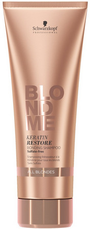 Schwarzkopf Professional BlondME Keratin Restore Blonde Shampoo Aufbaushampoo für Haar in allen Blondtönen