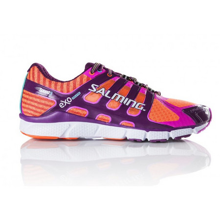Salming Speed 5 Shoe Women Shocking Orange/Dark Orchid running shoes