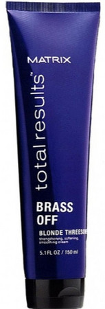 Matrix Total Results Brass Off Blonde Threesome leave-in cream for strength and smoothness